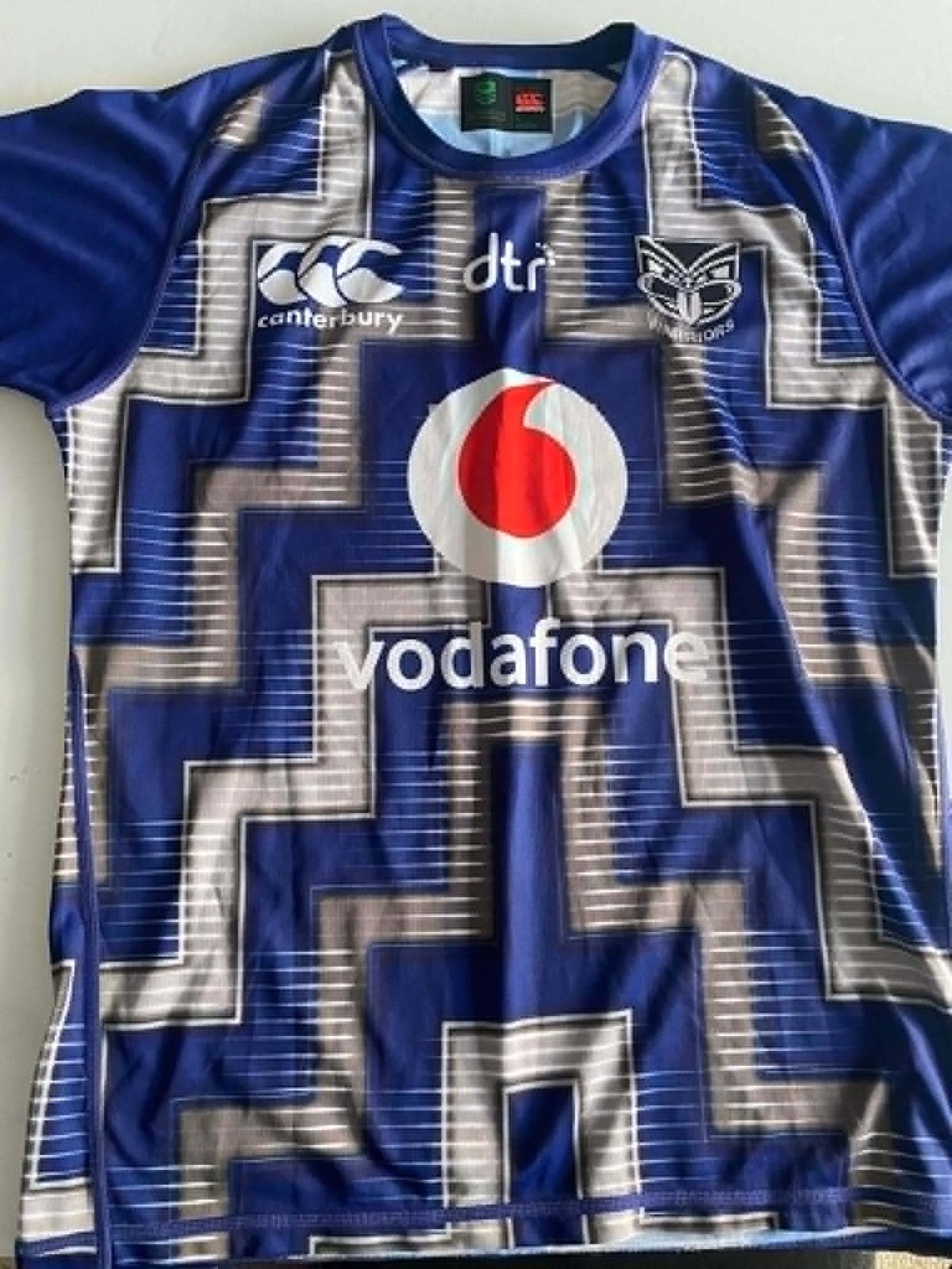 2020 New Zealand Warriors Training (Poutama) Jersey — full view
