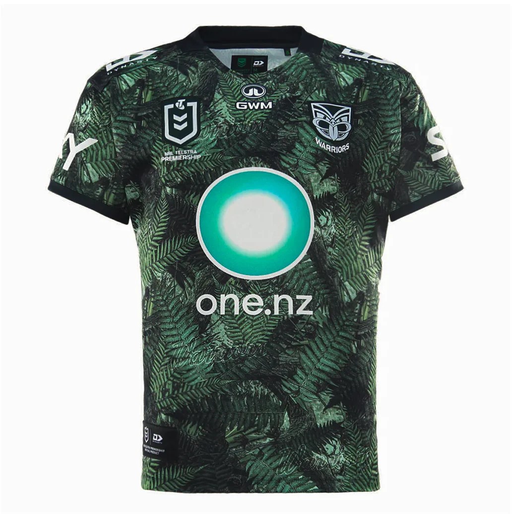 2026 New Zealand Warriors Te Taiao Jersey — full view
