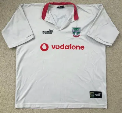 2001 New Zealand Warriors Training White (old logo) Jersey