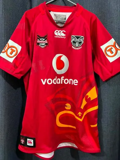 2012 New Zealand Warriors U20 Toyota Cup Red Jersey